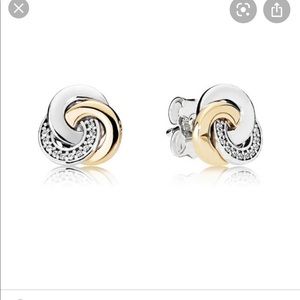 PANDORA - Interlinked Circles Stud Earrings